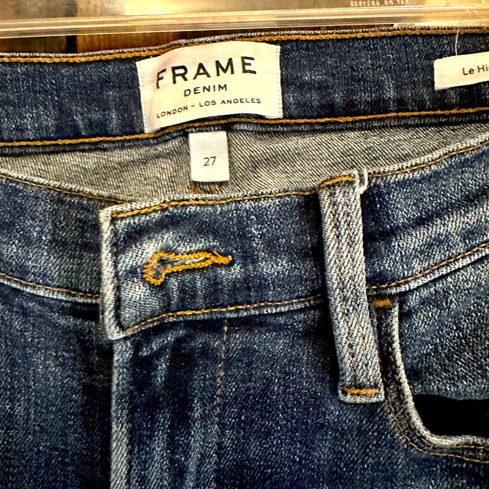 FRAME Le High Straight Ankle Denim. Sz 27.